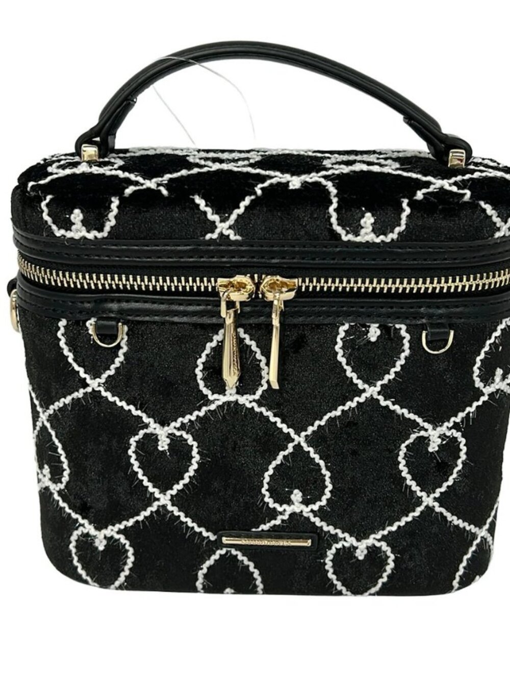 Samantha Vega Kuromi Collection Black White Polyester Vanity Bag